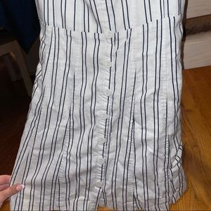 Urban outfitters white and blue striped dress